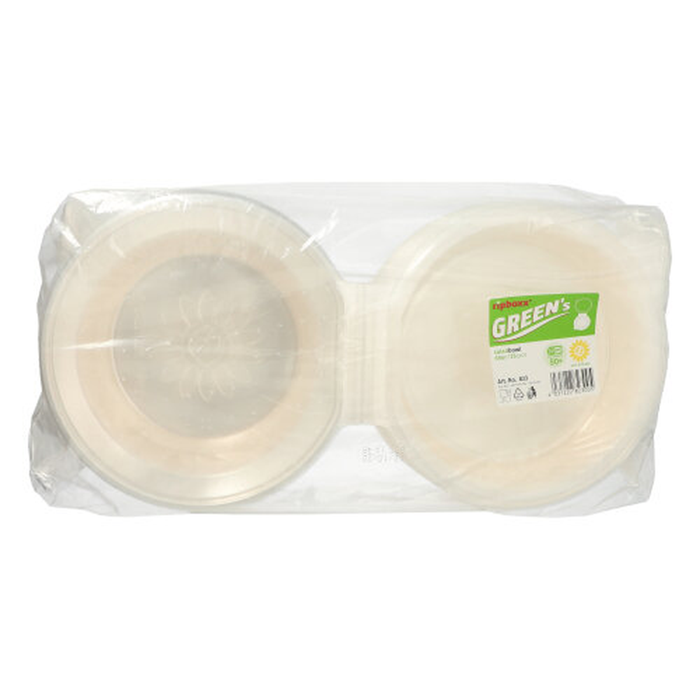 PAPSTAR Feinkost- und Salatschalen mit Klappdeckel PP rund 1400 ml 11 cm x 22