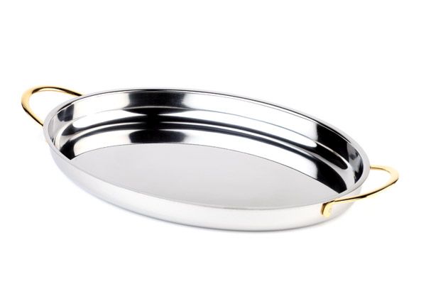 APS Servier- / Beilagenschale 31 x 21,5 cm, H: 3 cm , Edelstahl poliert