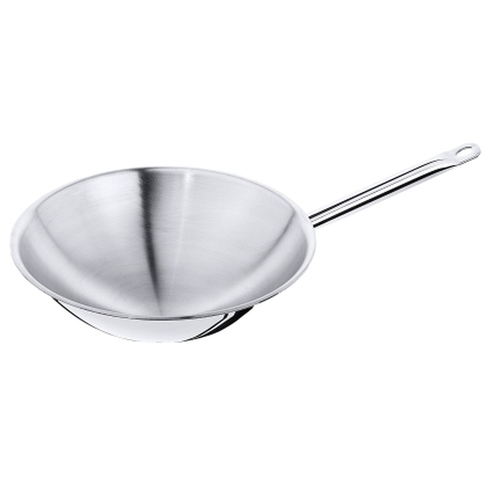 Contacto Wok Edelstahl mehrschichtig runder Boden Ø 360 mm
