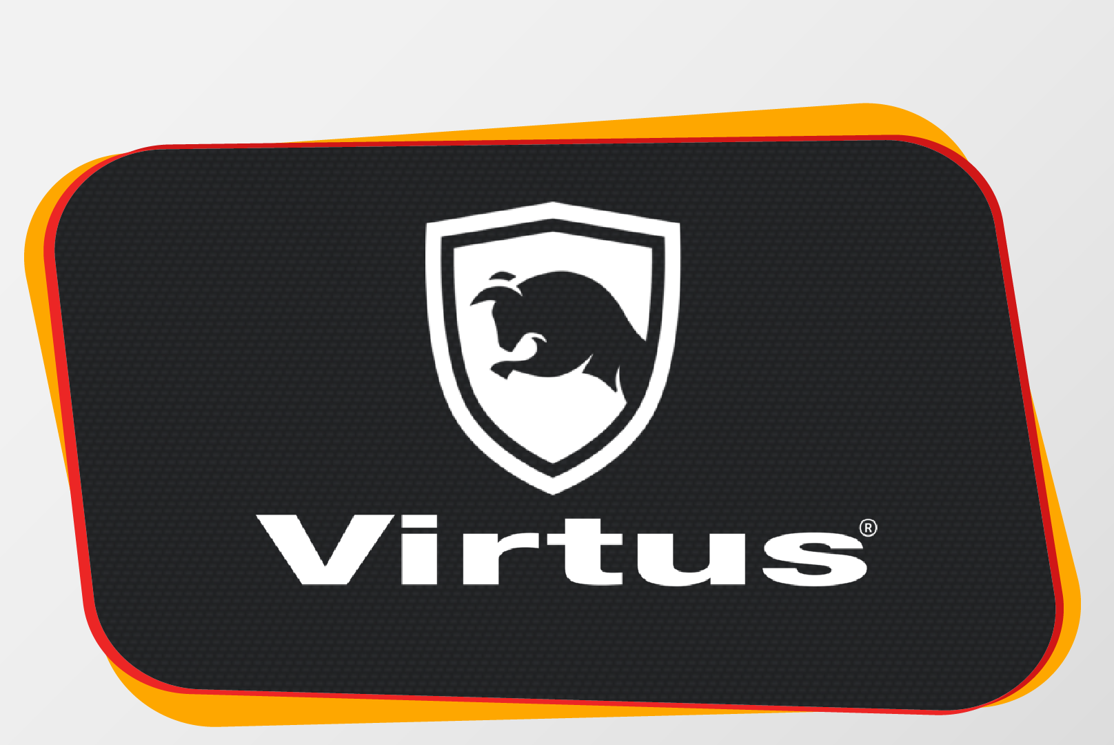 logo, virtus, shield, animal, monochrome