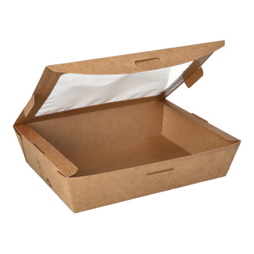 PAPSTAR Feinkostboxen Pappe pure eckig 1000 ml 4,5 cm x 18 cm x 13,5 cm bra
