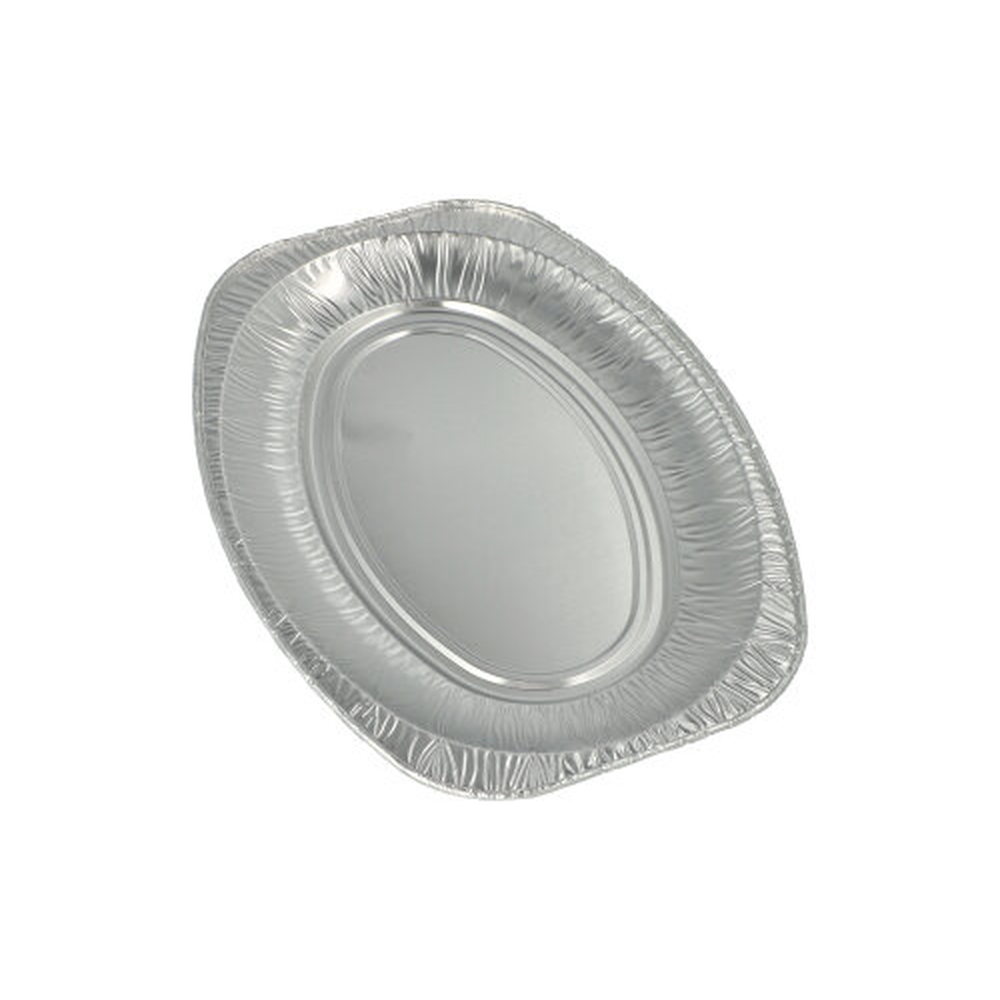 Papstar Servierplatten, Alu oval 35 cm x 24,5 cm