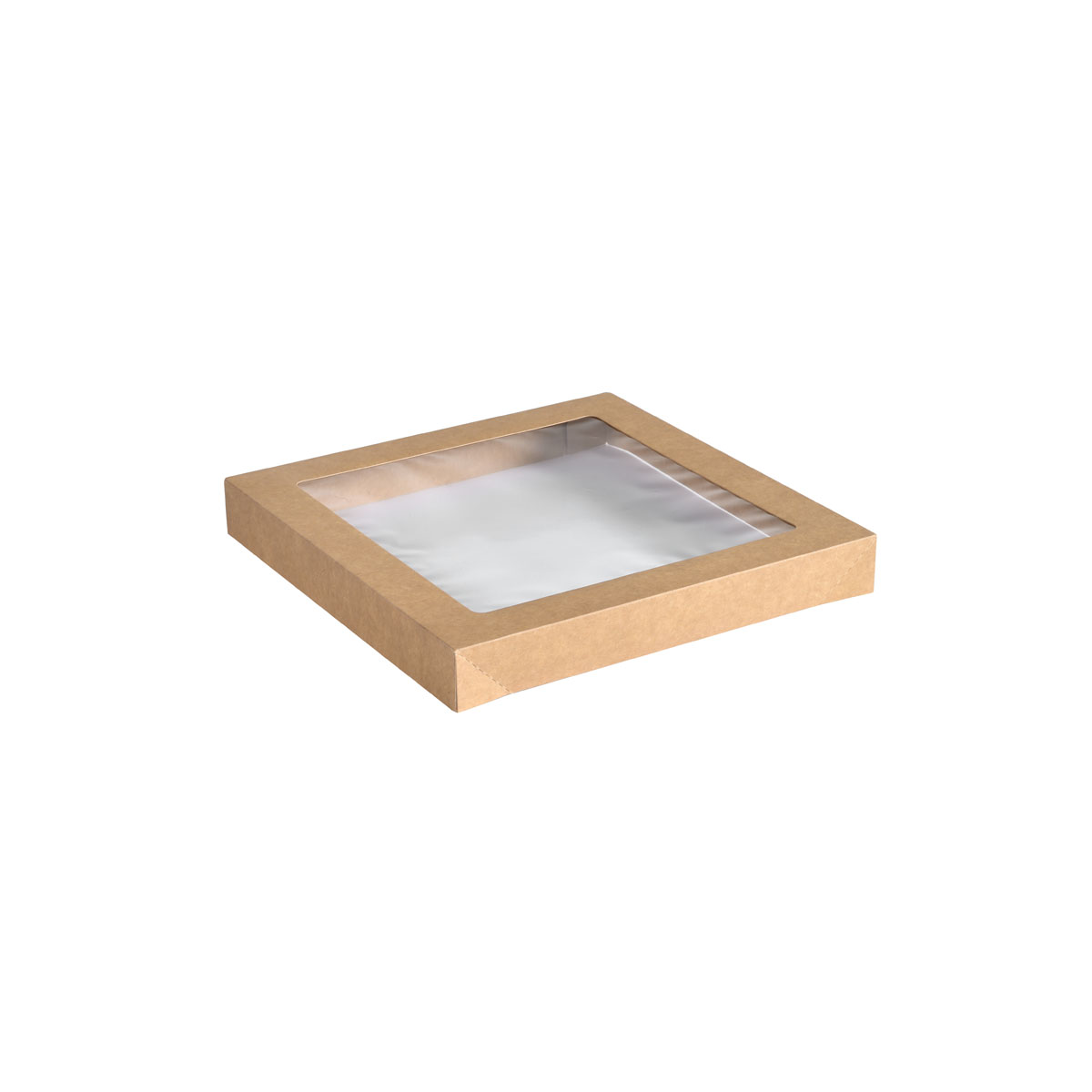 Duni Catering-Deckel Cardboard / PLA braun, Small 229 x 228 mm