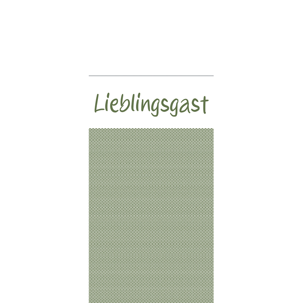 Mank Pocket-Napkins Lieblingsgast 40 x 33 cm 1/8 Falz