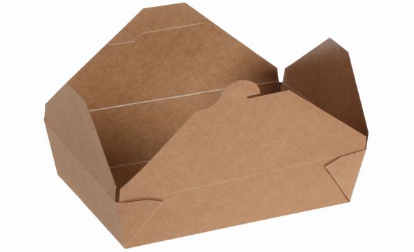 Pacovis Take away box #2 Kraft/PLA, 215/197x155/140x48m