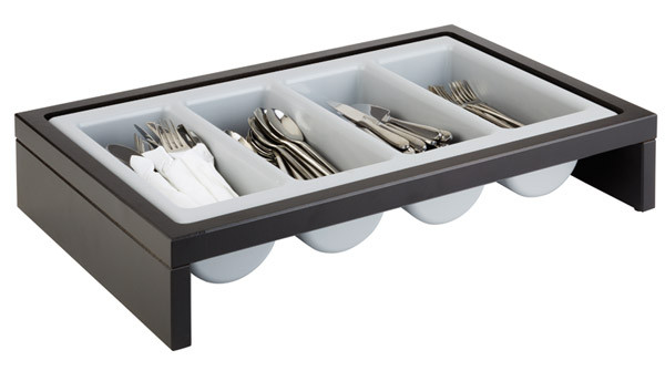 APS Besteckbehälter -BRIDGE- 57,5 x 47 cm, H: 12 cm , Set bestehend aus: