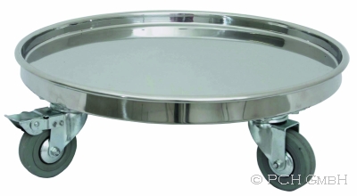 WAS Transporttrolley 4452 400, Ø 42 cm, Chromnickelstahl