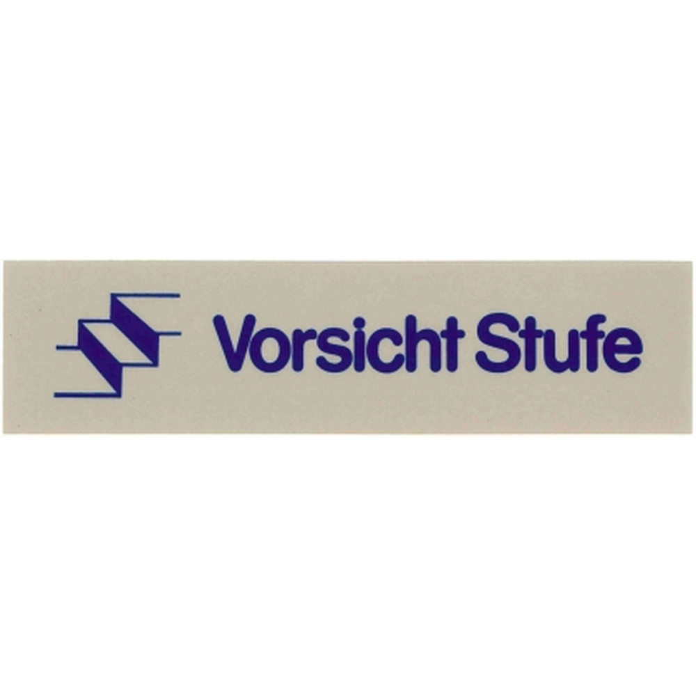 Contacto Wortschild VORSICHT STUFE