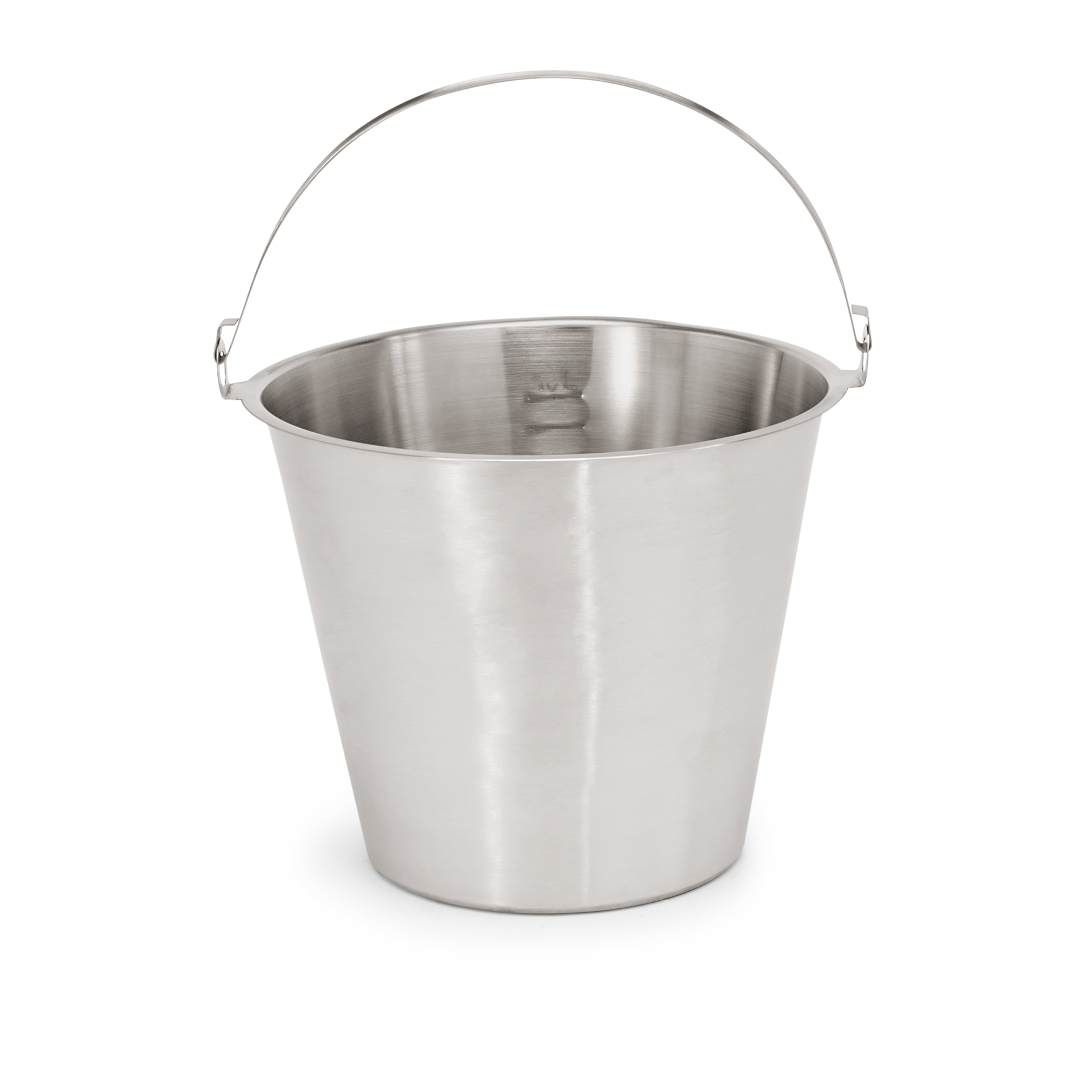 WAS Eimer, Ø 30 cm, 10 ltr., mit Skalierung, Chromnickelstahl