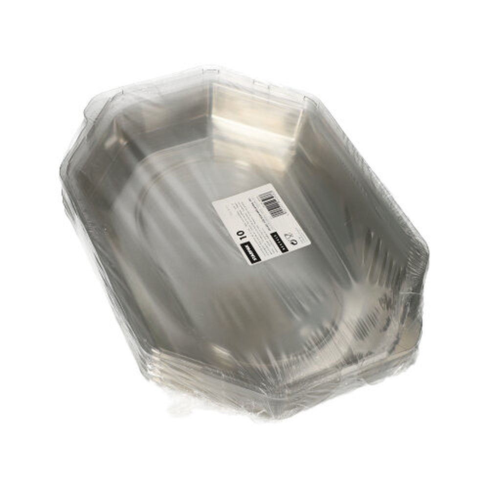 Papstar Deckel für Servierplatten, PET 35 cm x 25 cm x 6,3 cm transparent