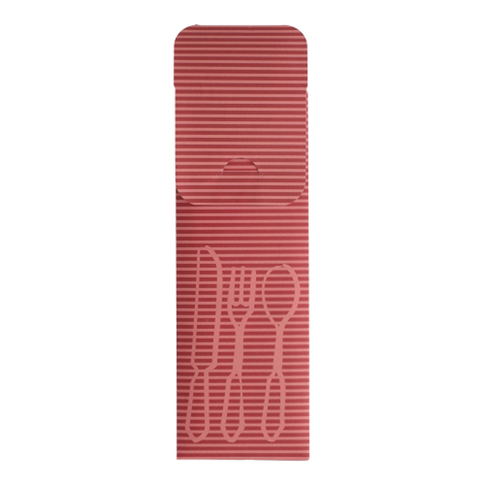 Papstar Bestecktaschen 23,5 cm x 7,3 cm bordeaux inkl. farbiger Serviette