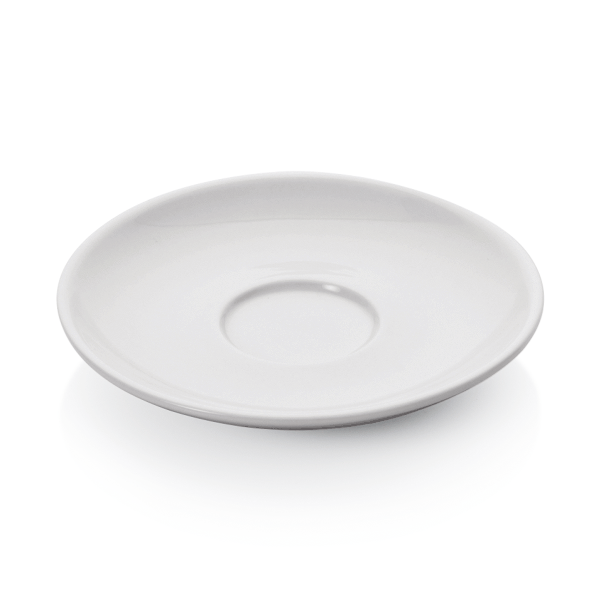 WAS Espresso Untertasse Set ITALIA WHITE für 4999 009, Set á 6 Stück, Porzellan
