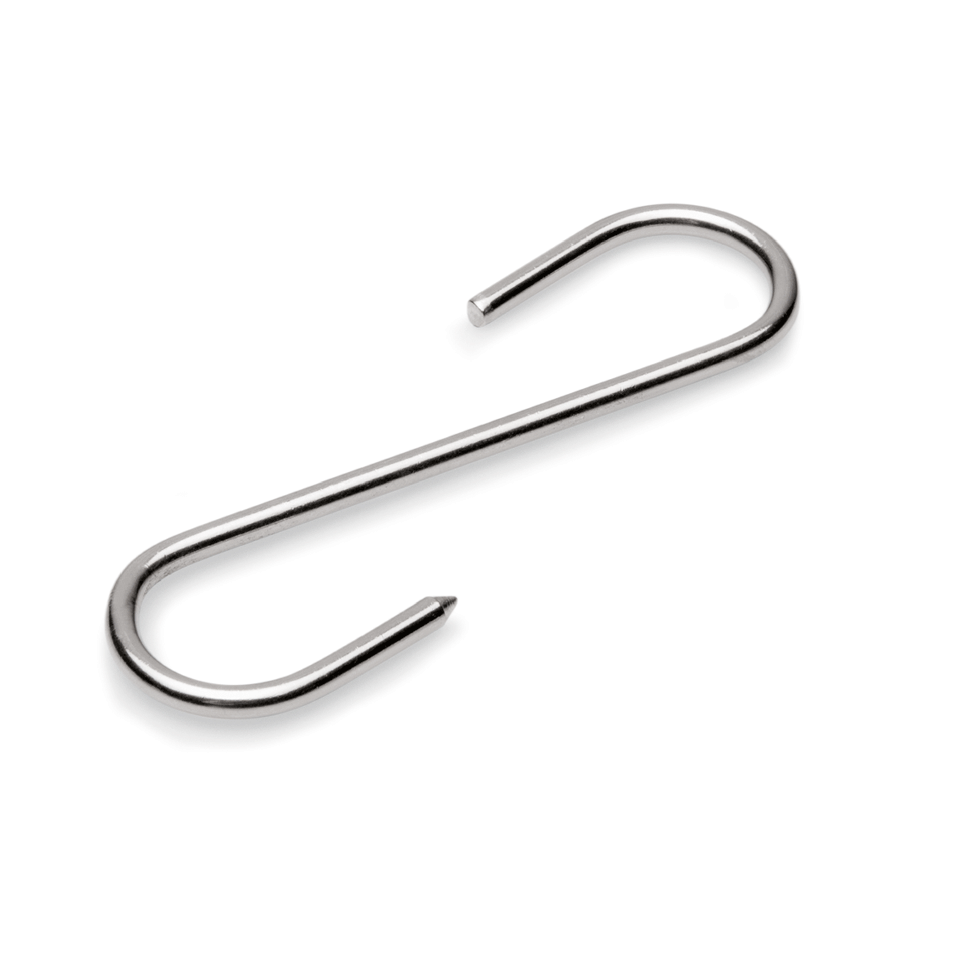 WAS Fleischhaken Set, 10 cm, Set á 12 Stück, Chromnickelstahl