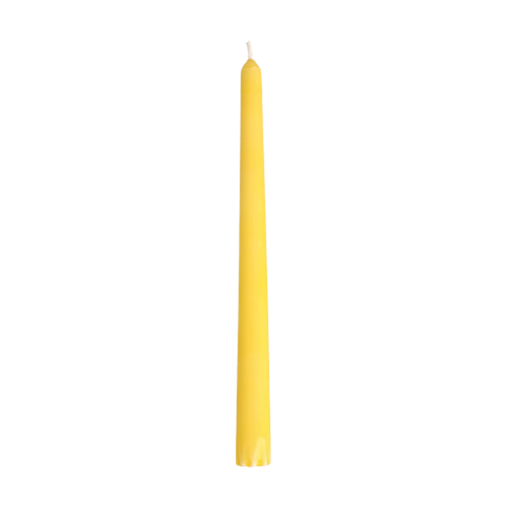 Papstar Leuchterkerzen Ø 2,2 cm · 25 cm gelb aus 100 % Stearin