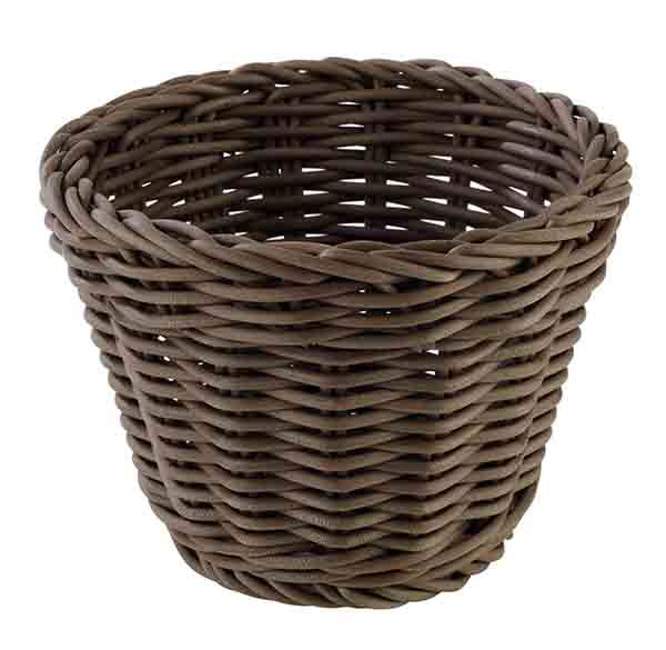 APS Korb, rund Ø 13 cm, H: 10 cm , Polypropylen, mokka