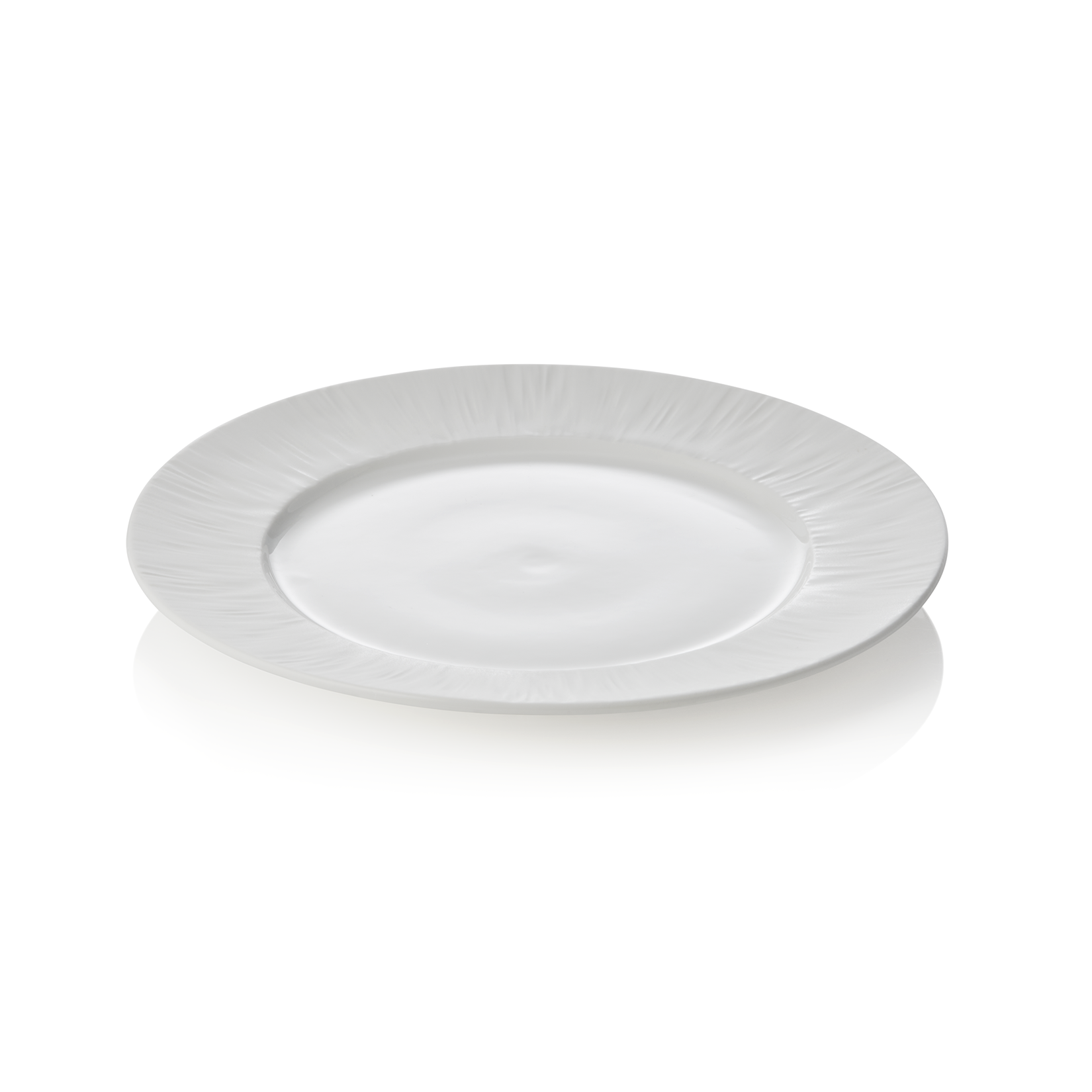WAS Teller Set MAYA SHIRO, flach, Ø 22 cm, weiß, Set á 4 Stück, Porzellan