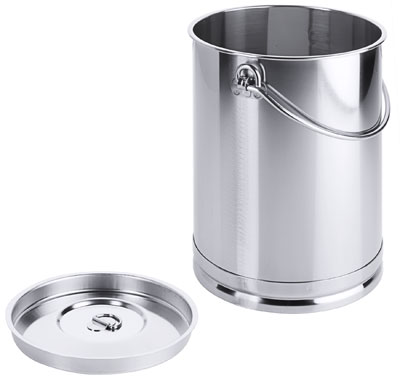 Contacto Eimer, zylindrisch 5 l mit Bodenreifen und Deckel