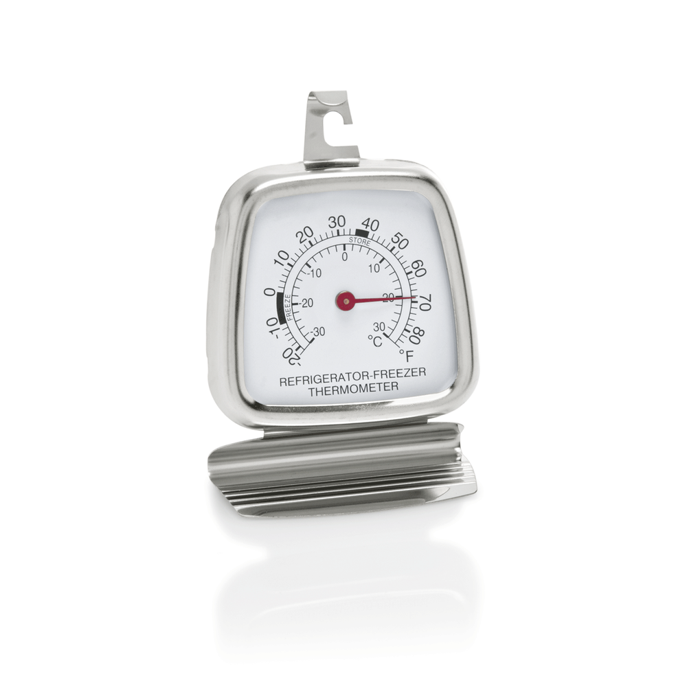 WAS Kühlraumthermometer, 6 x 8,5 cm, Edelstahl