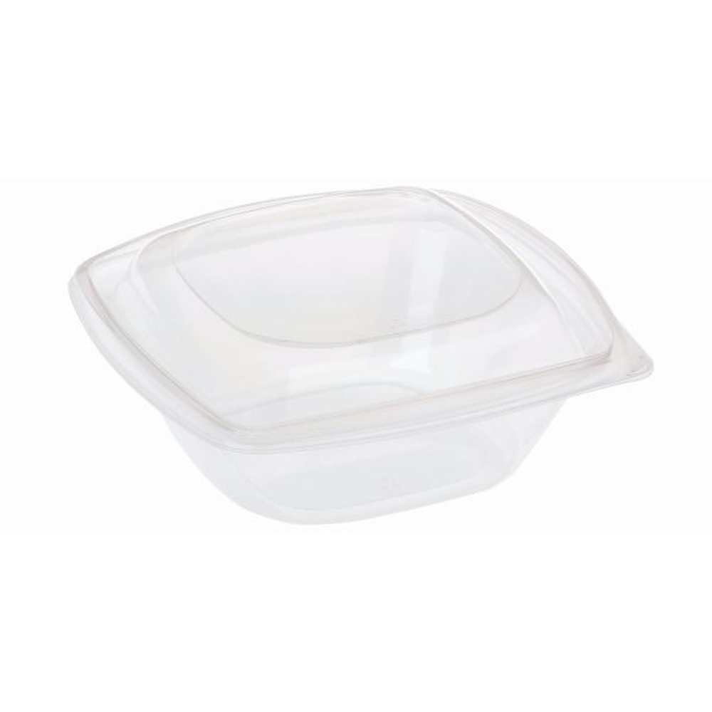 Pacovis Salatschale PLA 960ml, 192x192x78mm m.Deckel tr