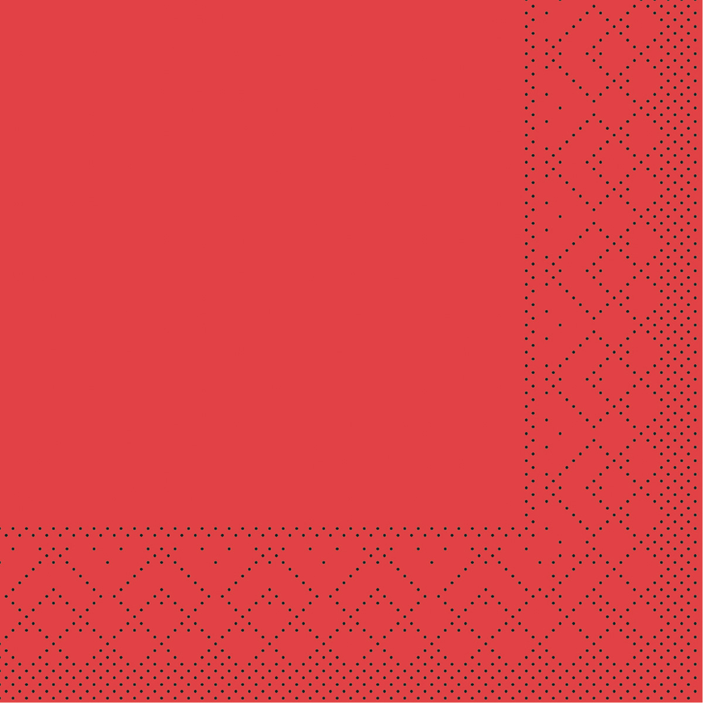 Mank Serviette Basic rot 24 x 24 cm 1/4 Falz