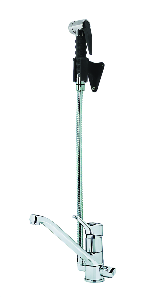 KBS STYL Einhebel-Mischbatterie mit Brausekopf 1/2 Zoll Wasseranschluß