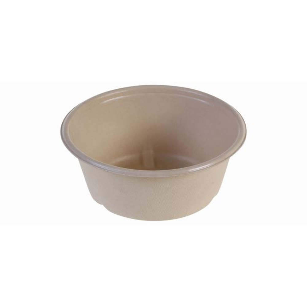 Pacovis Bowle nature 600ml rund, PBAT, Ø151.5x60mm