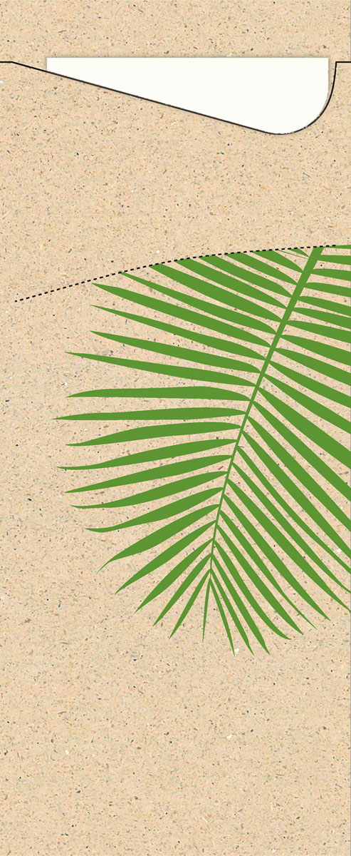 Duni Sacchetto Zelltuch 190 x 85 mm Leaf (Graspapier)