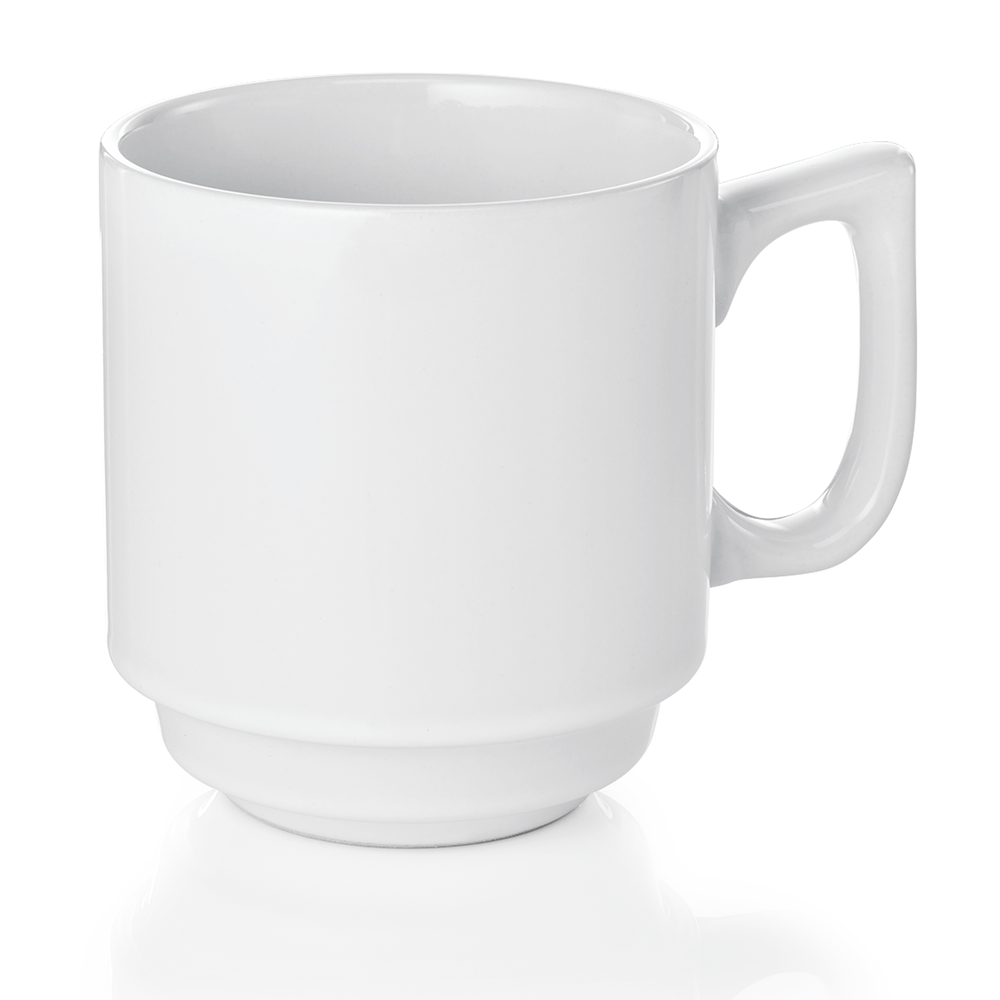 WAS Becher Set, Ø 8 cm, 250 ml, Set á 6 Stück, Porzellan