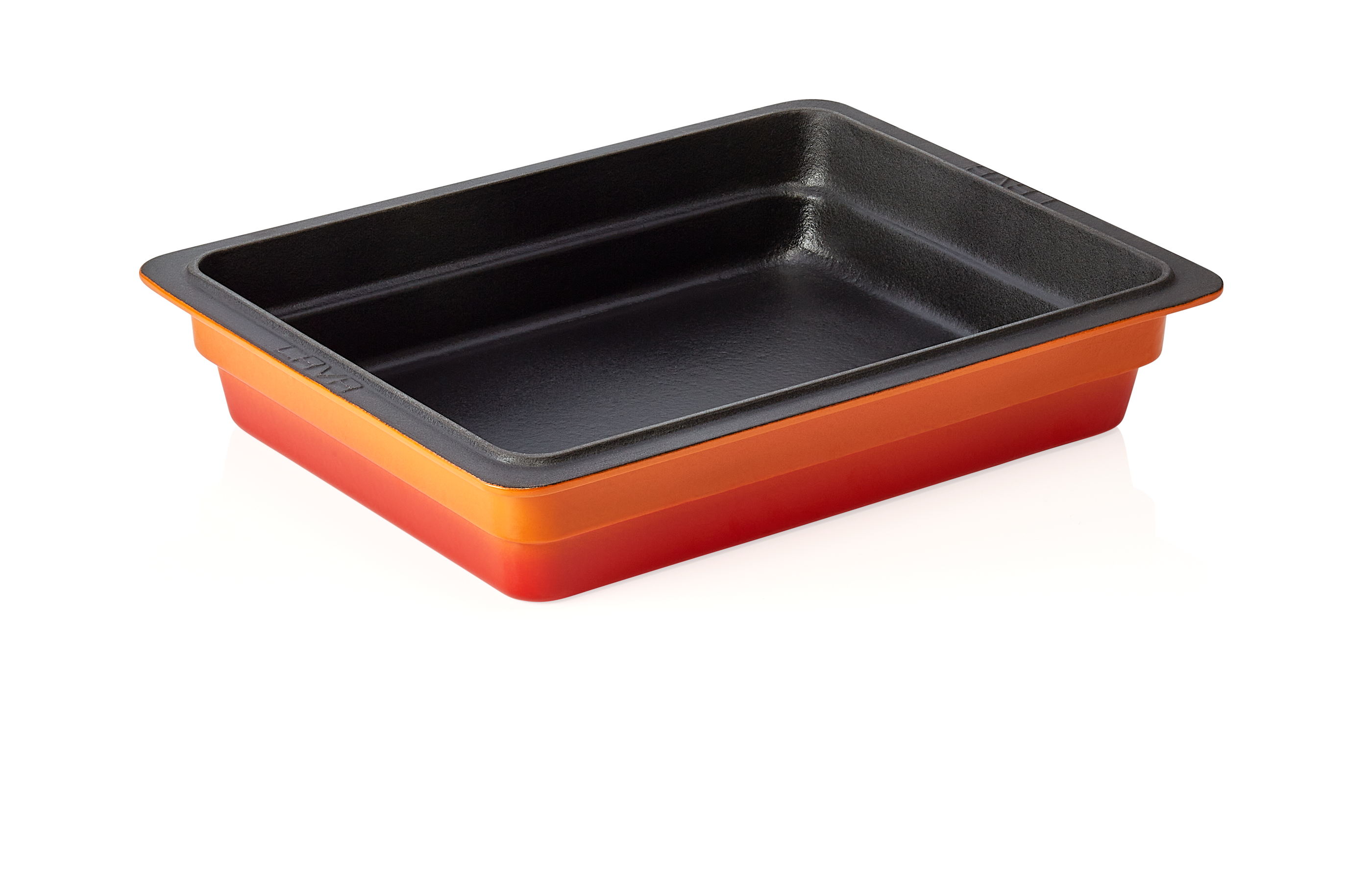 WAS GN Behälter 1/2 GN Höhe 65 mm 32,5 x 26,5 x 6,5 cm orange Gusseisen