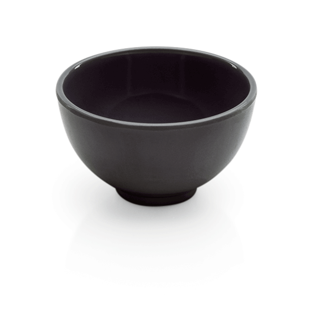 WAS Dipschale Set, 70 ml, Ø 6,5 cm, schwarz, Set á 12 Stück, Melamin