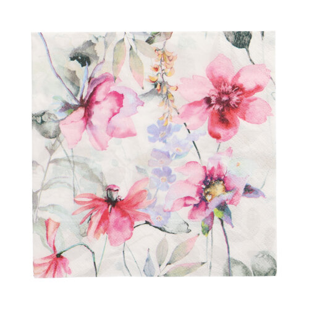 Papstar Servietten, 3-lagig 1/4-Falz 33 cm x 33 cm "Summer Scent"