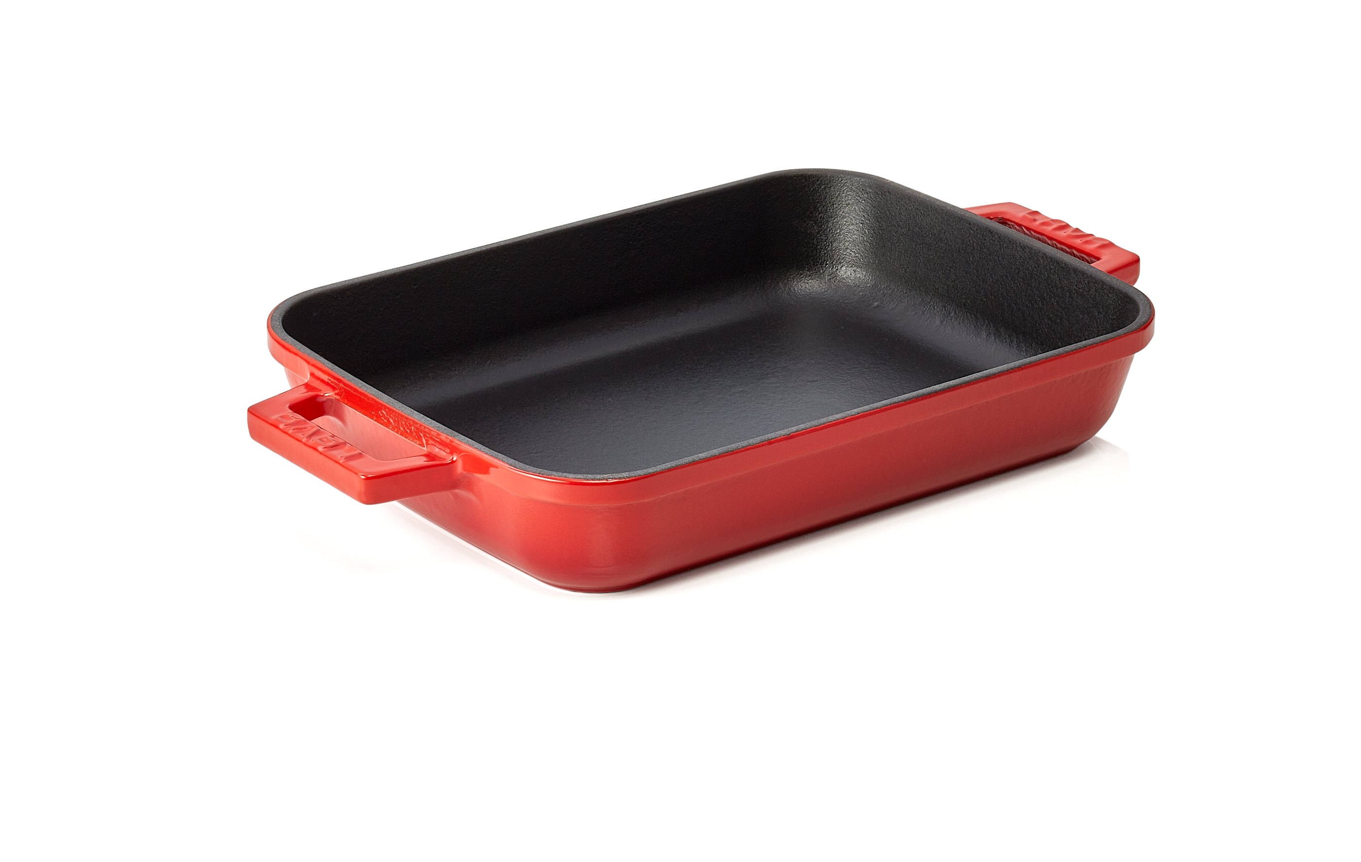 WAS Bräter 30 x 22 x 6 cm rot Gusseisen