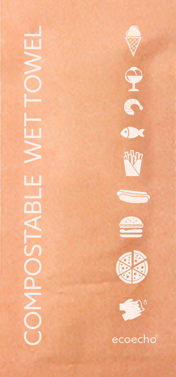 Duni Erfrischungstücher (Kompostierbar) 60 x 130 mm Neutral